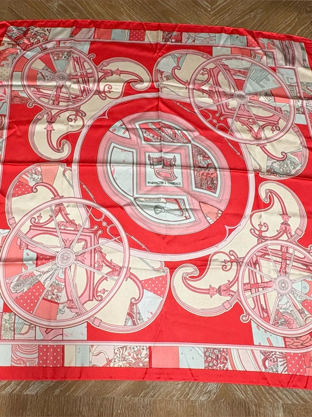 HERMES WASHINGTON CARRIAGE Cashmere Designer Scarf